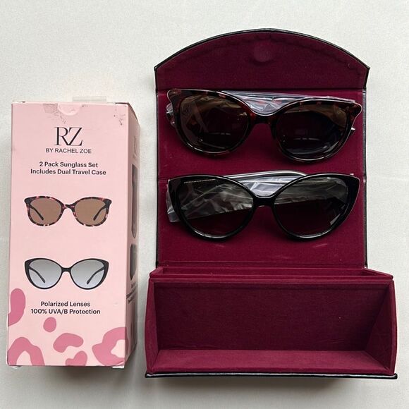 Rachel Zoe 2 Sunglasses & Case Set - Picture 3 of 13